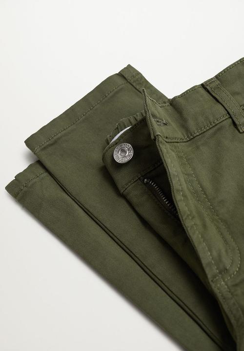 MANGO - Pantalon stuart - olive