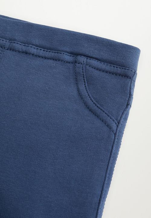 MANGO - Terry leggings - navy