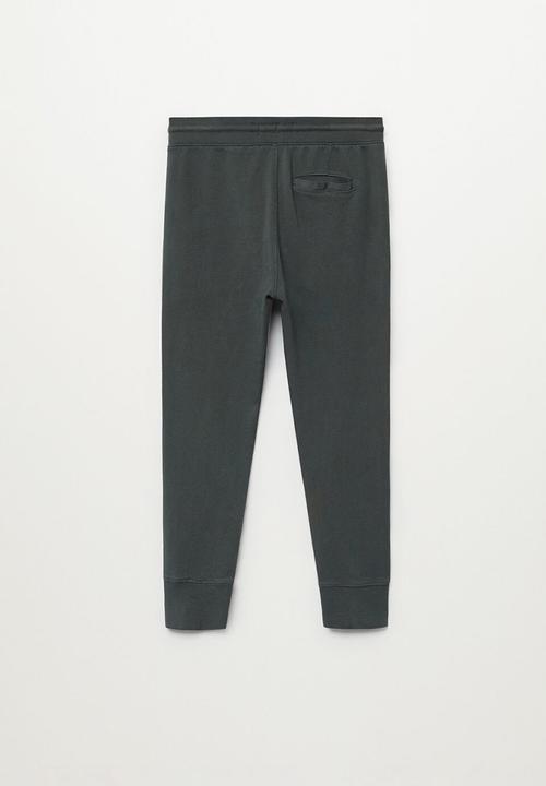 MANGO - Smart Jogger Trousers - black