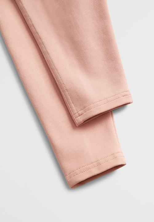 MANGO - Terry leggings - pink