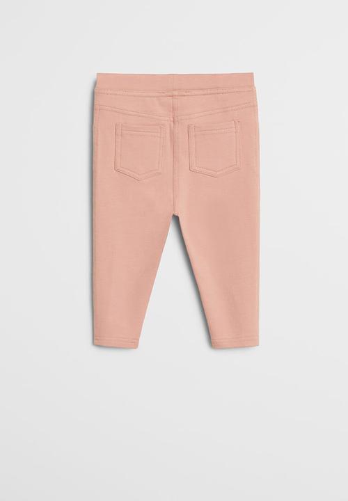 MANGO - Terry leggings - pink