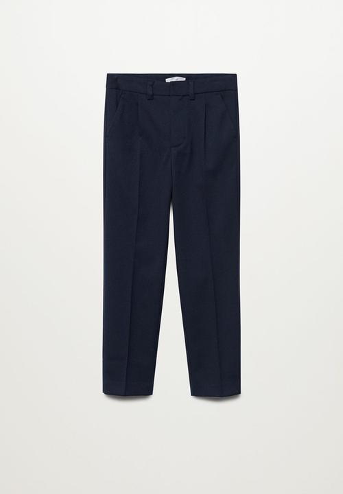 MANGO - Trousers russt8 - navy