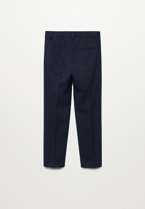 MANGO - Trousers russt8 - navy
