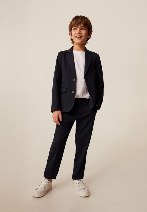 MANGO - Trousers russt8 - navy