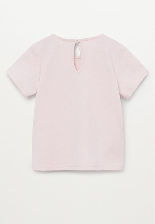MANGO - Maria8 short sleeve tee - medium pink