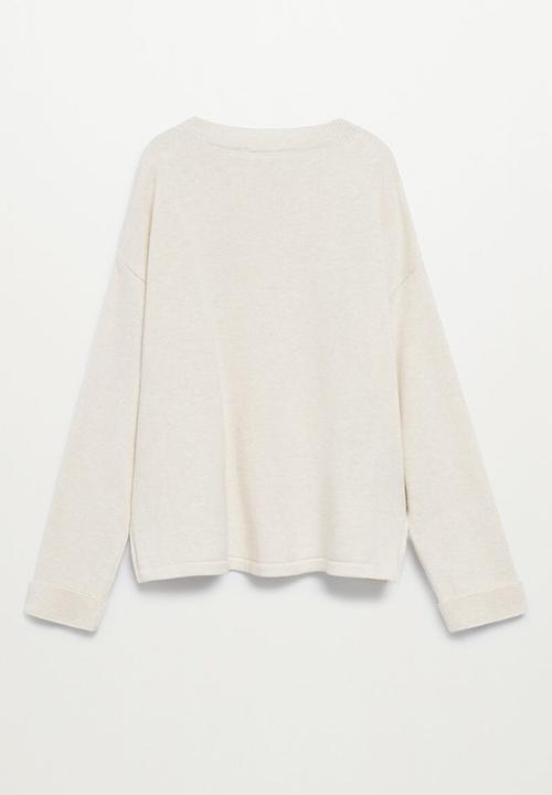 MANGO - Sweater meg - natural
