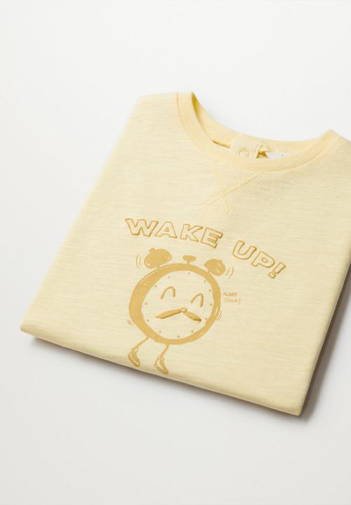 MANGO - T-shirt objects - yellow