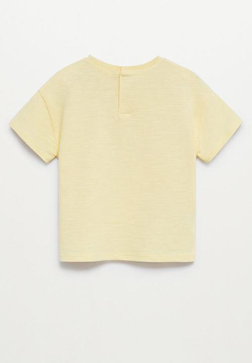 MANGO - T-shirt objects - yellow