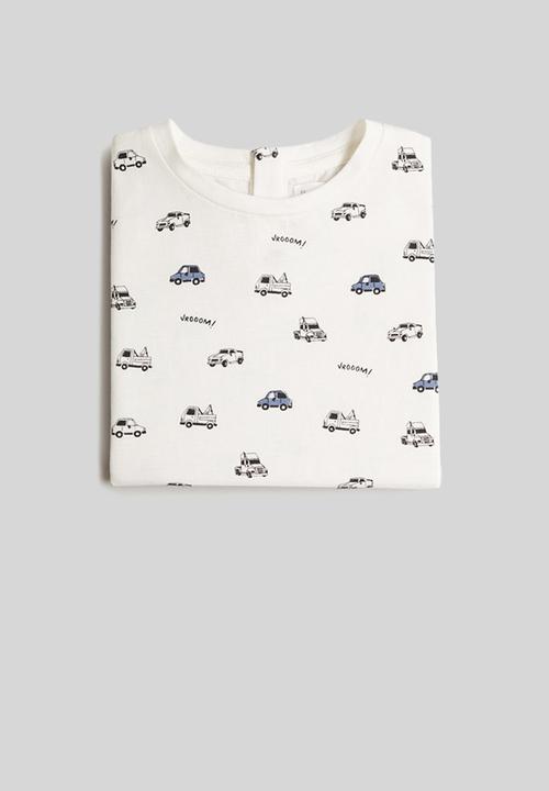 MANGO - T-shirt piero - white 