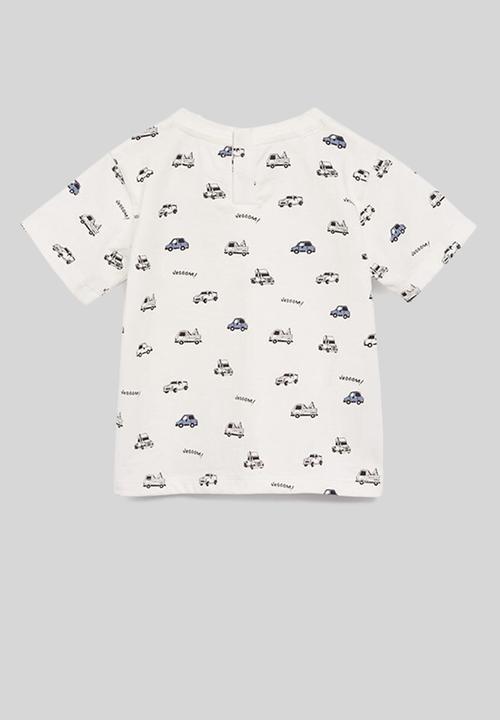 MANGO - T-shirt piero - white 
