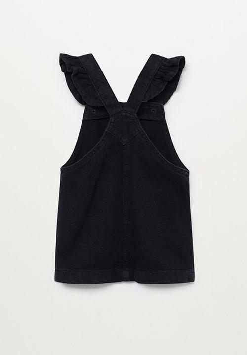MANGO - Dungaree dress elvan - black