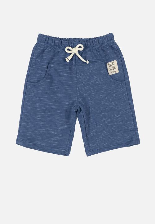 UP Baby - Crocodile tee & shorts set - grey & blue