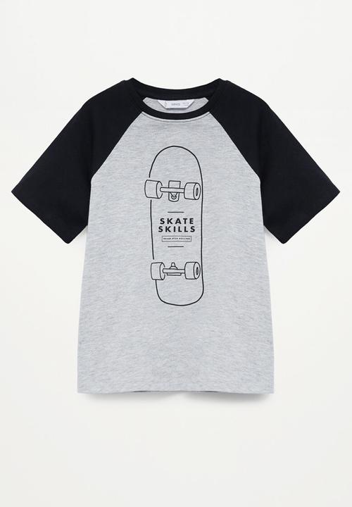 MANGO - T-shirt skills - grey