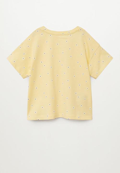 MANGO - T-shirt stamp - yellow