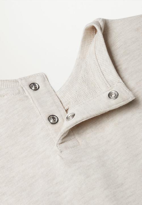 MANGO - Daisy sweatshirt - light beige