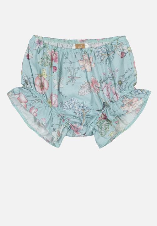 UP Baby - Tee & woven shorts set - blue