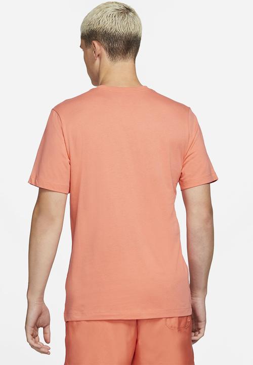Nike - Nsw tee icon swoosh - magic ember/black