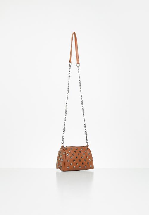 Superbalist - Studded crossbody bag - tan