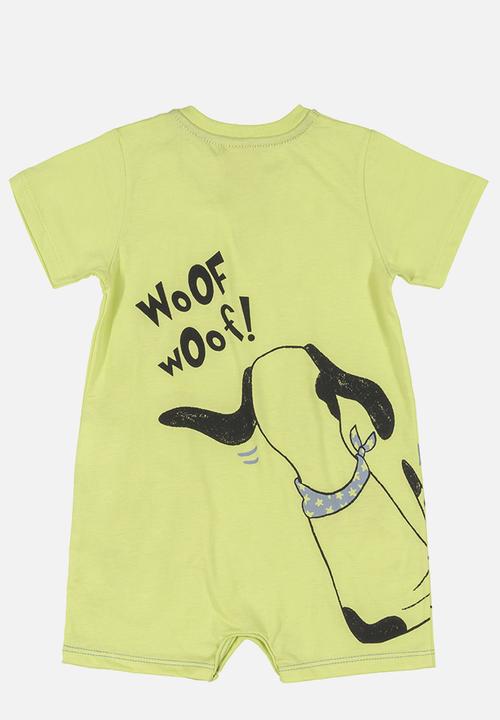 UP Baby - Hey you romper - yellow