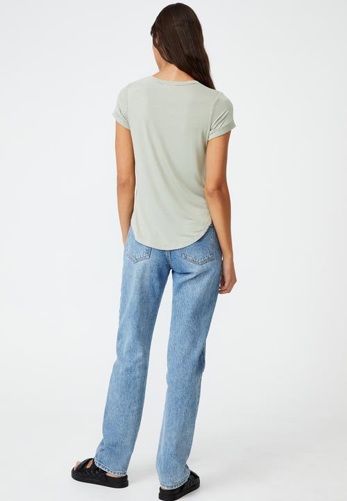 Cotton On - Kathleen short sleeve top - sage