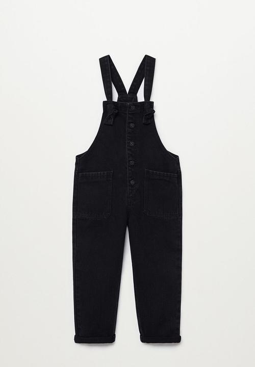MANGO - Marine dungarees - black