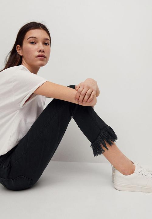 MANGO - Jeans shark - black