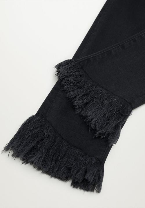 MANGO - Jeans shark - black