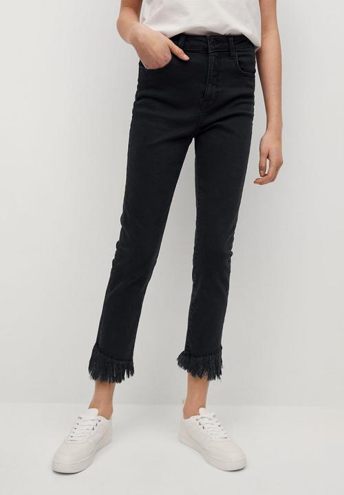 MANGO - Jeans shark - black