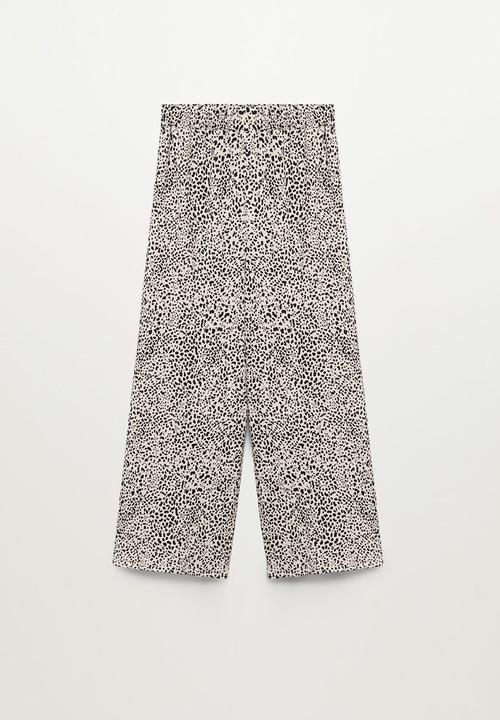 MANGO - Trousers leopart - multi