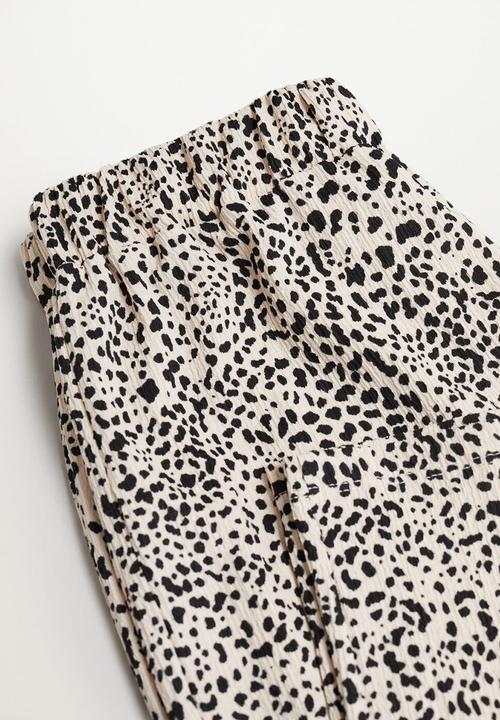 MANGO - Trousers leopart - multi