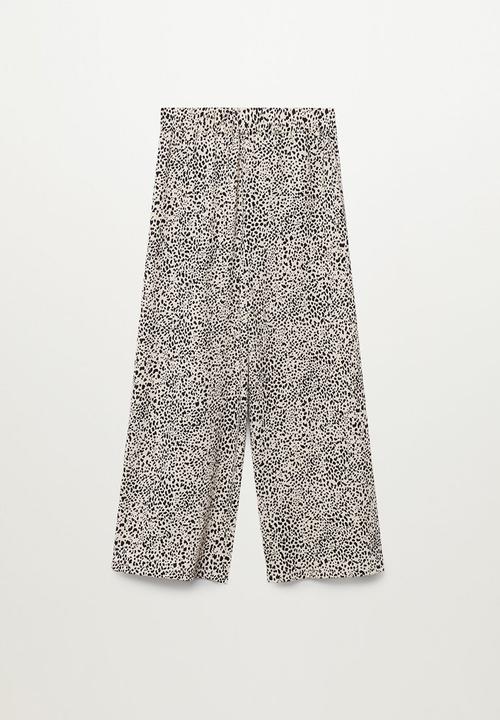 MANGO - Trousers leopart - multi