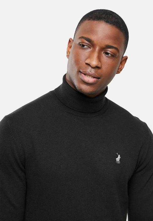 POLO - Brad merino roll neck knit - black