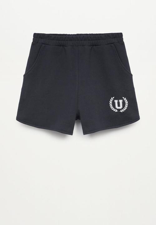 MANGO - Shorts college - black