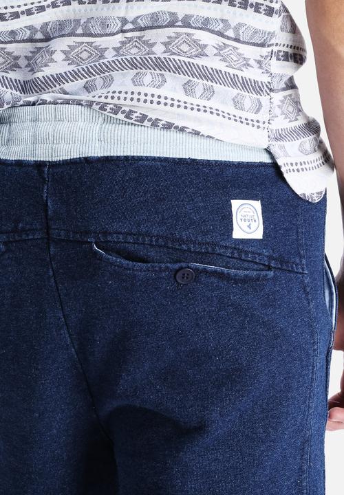 Native Youth - Indigo Jersey Shorts