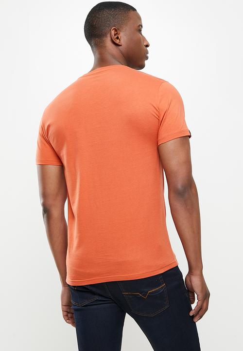 POLO - Michael v-neck short sleeve tee - orange