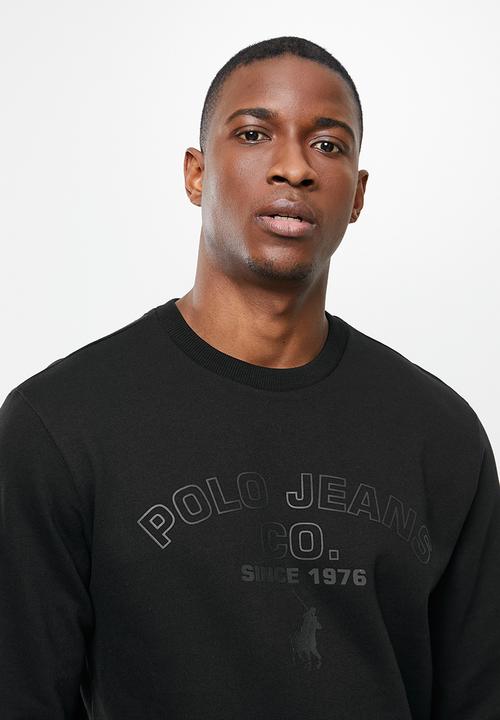 POLO - Thato crew neck sweat - black