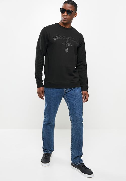 POLO - Thato crew neck sweat - black