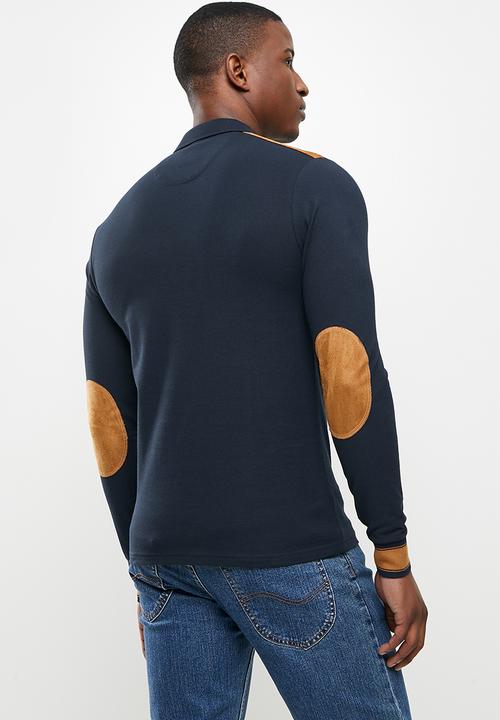 POLO - Faizel long sleeve golfer - navy