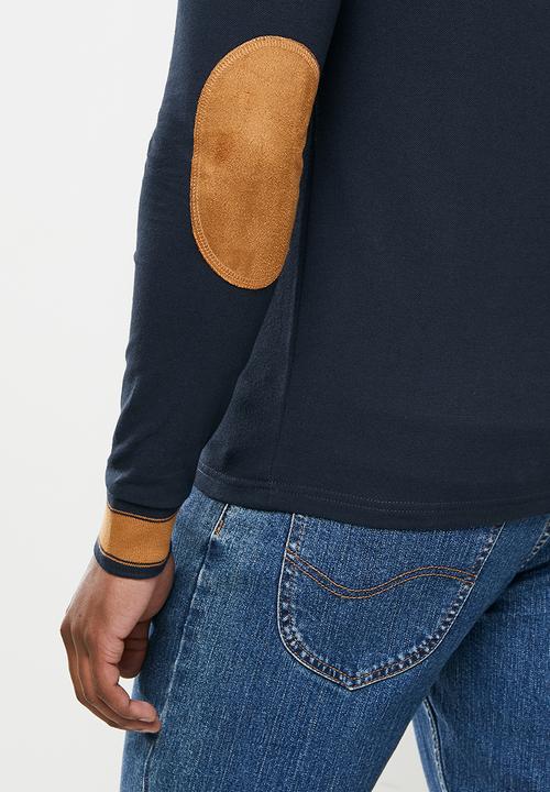POLO - Faizel long sleeve golfer - navy