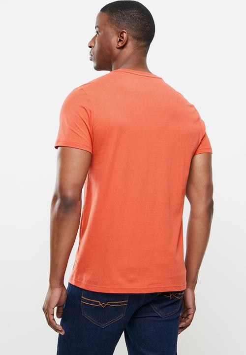 POLO - Kyle debossed tee - chili