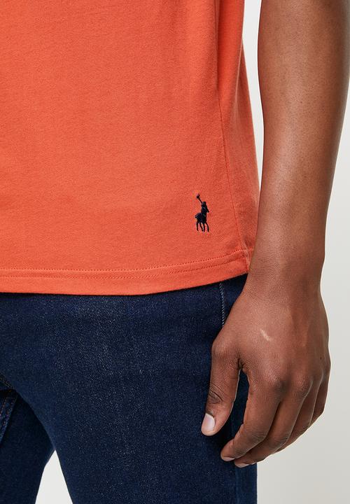 POLO - Kyle debossed tee - chili