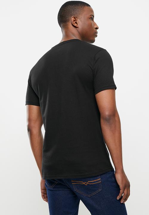POLO - Cory crest crew neck tee - black