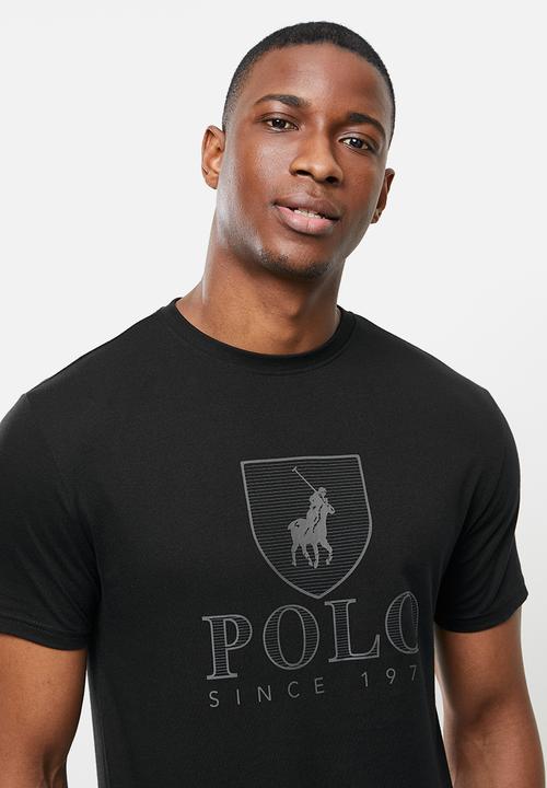 POLO - Cory crest crew neck tee - black