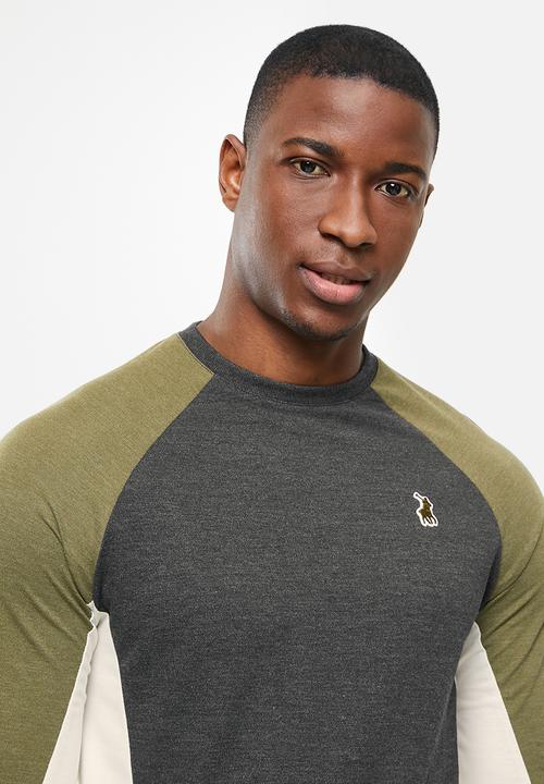 POLO - Nathan pique long sleeve tee - multi 