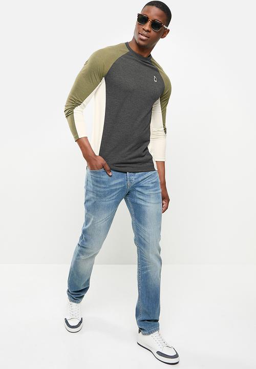POLO - Nathan pique long sleeve tee - multi 