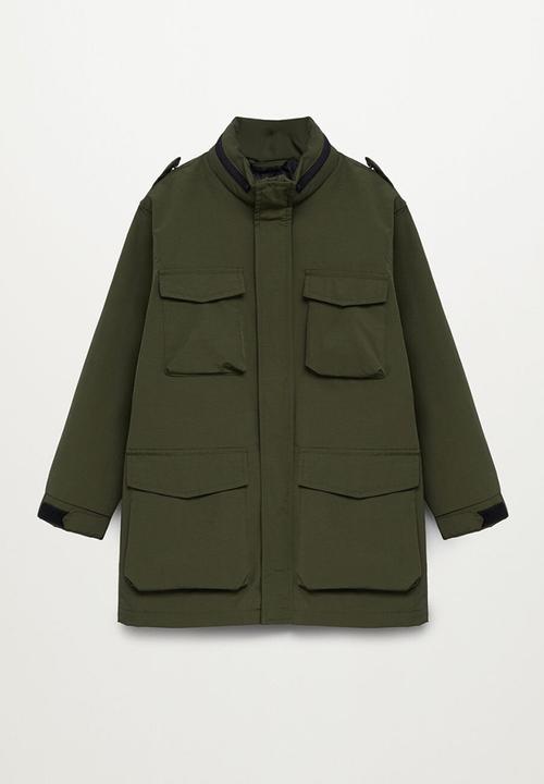 MANGO - Jacket army - green