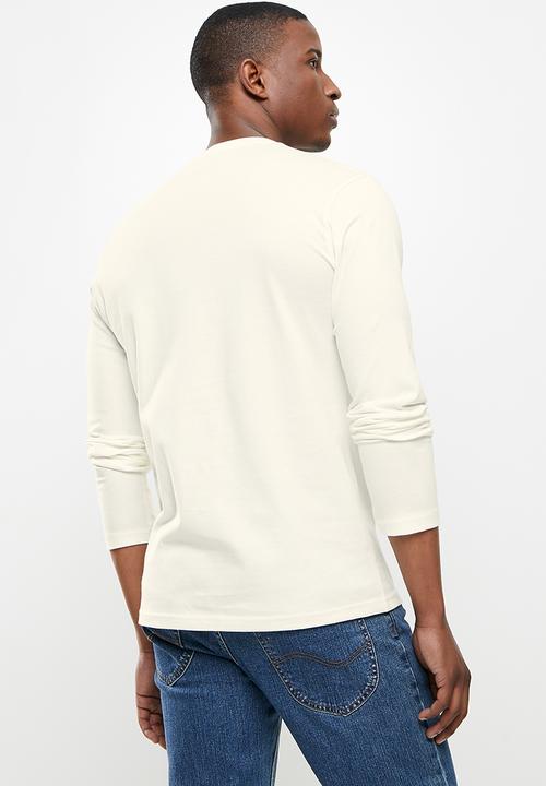 POLO - Vick logo long sleeve tee - ecru