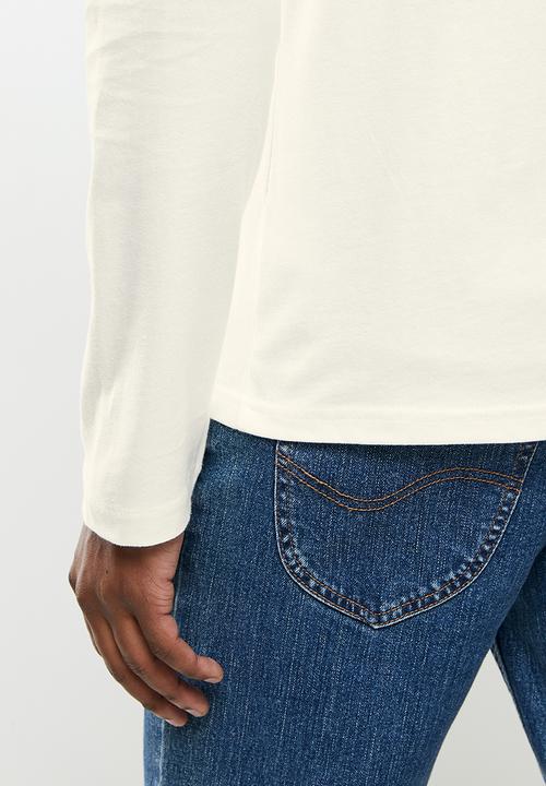 POLO - Vick logo long sleeve tee - ecru