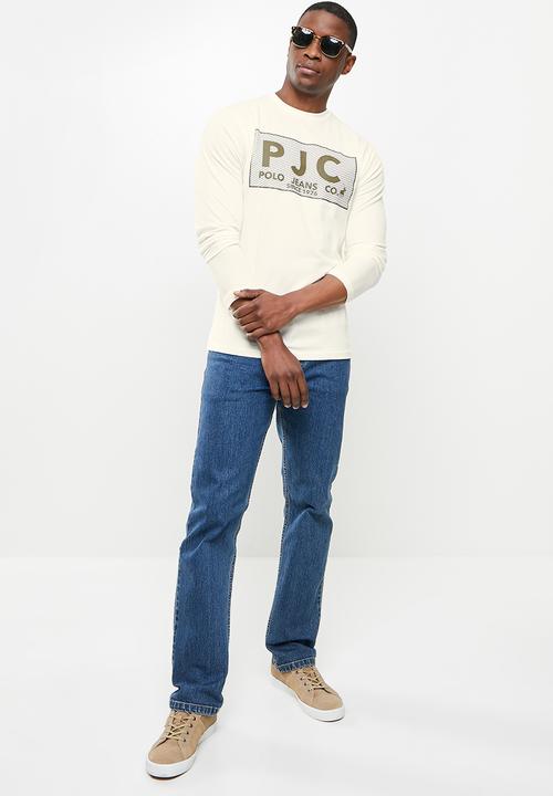 POLO - Vick logo long sleeve tee - ecru