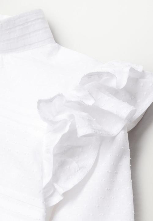 MANGO - Blouse yvette - white